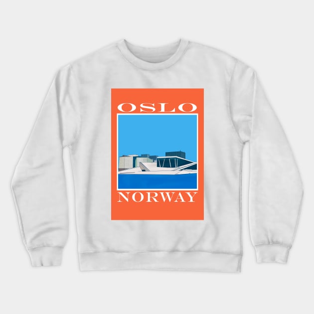 Oslo Norway Scandinavian Crewneck Sweatshirt by DiegoCarvalho